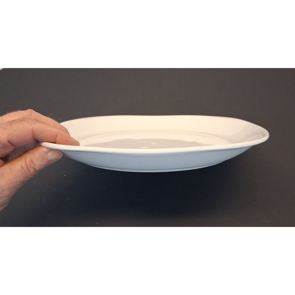 LNT Home Quadro White Square Dinner Plate 10.25" Microwave & Dishwasher Safe EUC